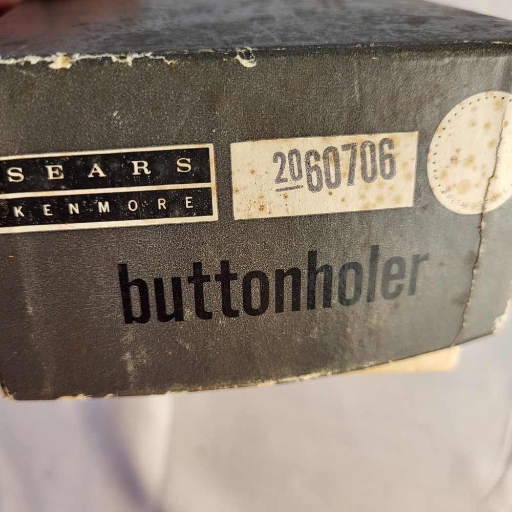 Vintage‎ Kenmore Sears Buttonholer Greist Mfg 60706 Untested